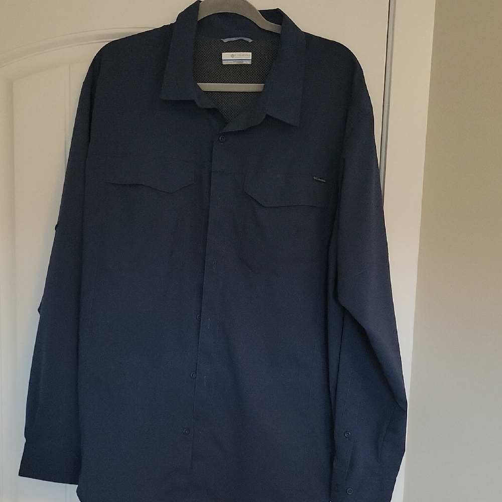 Columbia Blue and Gray Mesh Shirt